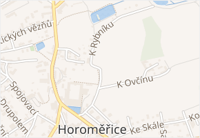 K Rybníku v obci Horoměřice - mapa ulice