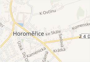 K Sadu v obci Horoměřice - mapa ulice
