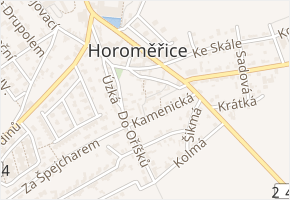 Lomená v obci Horoměřice - mapa ulice