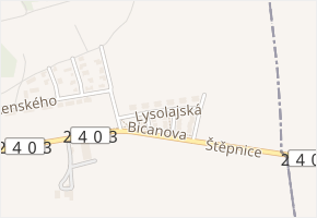 Lysolajská v obci Horoměřice - mapa ulice