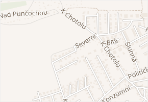 Rohová v obci Horoměřice - mapa ulice