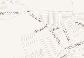 Severní v obci Horoměřice - mapa ulice