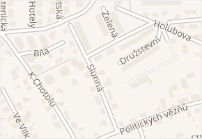 Slunná v obci Horoměřice - mapa ulice