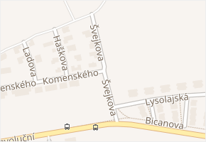 Švejkova v obci Horoměřice - mapa ulice