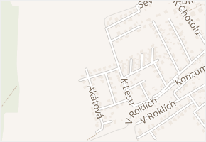 Tuchoměřická v obci Horoměřice - mapa ulice