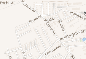 Ve Vilkách v obci Horoměřice - mapa ulice