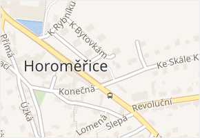 Velvarská v obci Horoměřice - mapa ulice
