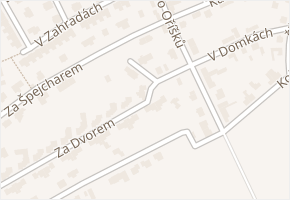 Za Dvorem v obci Horoměřice - mapa ulice