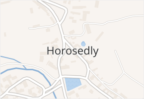 Horosedly v obci Horosedly - mapa části obce