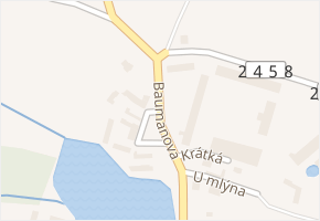 Baumanova v obci Horoušany - mapa ulice