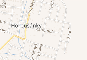 Březová v obci Horoušany - mapa ulice