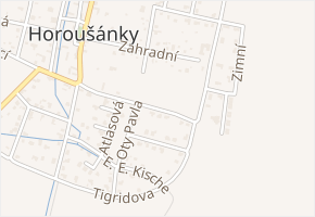 Diamantová v obci Horoušany - mapa ulice