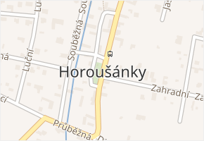 Horoušánky v obci Horoušany - mapa části obce