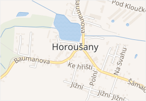 Horoušany v obci Horoušany - mapa ulice