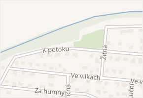 K potoku v obci Horoušany - mapa ulice