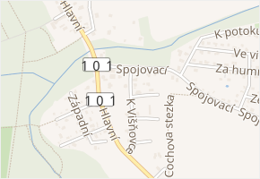K Višňovce v obci Horoušany - mapa ulice