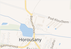 Krátká v obci Horoušany - mapa ulice