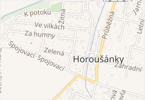 Luční v obci Horoušany - mapa ulice