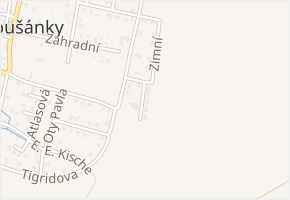 Podzimní v obci Horoušany - mapa ulice