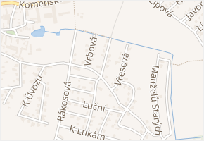 Potoční v obci Horoušany - mapa ulice