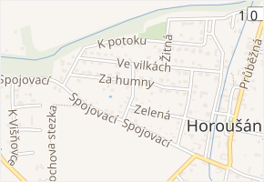 Příčná v obci Horoušany - mapa ulice