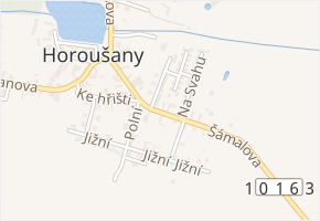 Šámalova v obci Horoušany - mapa ulice
