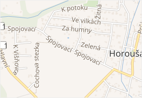 Spojovací v obci Horoušany - mapa ulice