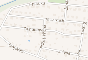 Za humny v obci Horoušany - mapa ulice