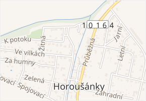 Za kovárnou v obci Horoušany - mapa ulice