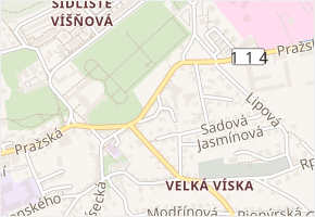 Dlážděná v obci Hořovice - mapa ulice