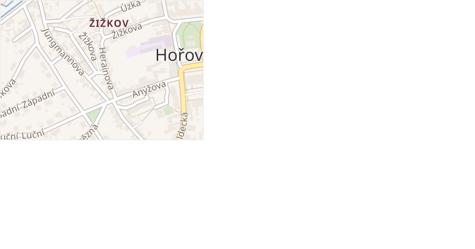 Herainova v obci Hořovice - mapa ulice