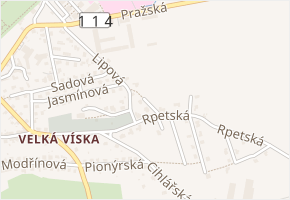 Jahodová v obci Hořovice - mapa ulice