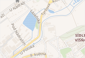 Ke Stadionu v obci Hořovice - mapa ulice