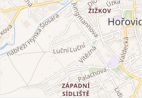 Luční v obci Hořovice - mapa ulice