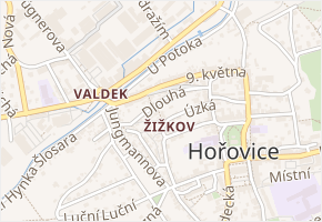 Na Schůdkách v obci Hořovice - mapa ulice