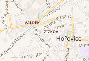 Na Vršku v obci Hořovice - mapa ulice