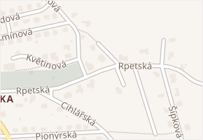 Rpetská v obci Hořovice - mapa ulice