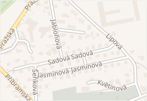 Sadová v obci Hořovice - mapa ulice