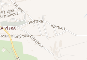 Šípková v obci Hořovice - mapa ulice
