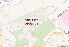 Višňová v obci Hořovice - mapa ulice