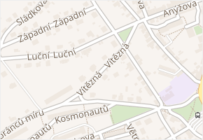 Vítězná v obci Hořovice - mapa ulice