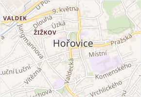 Závodní v obci Hořovice - mapa ulice
