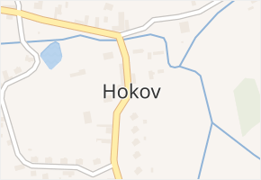 Hokov v obci Hořovičky - mapa části obce