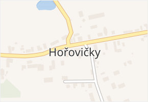 Hořovičky v obci Hořovičky - mapa části obce
