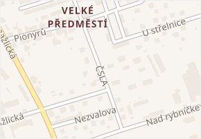 ČSLA v obci Horšovský Týn - mapa ulice