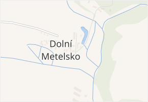 Dolní Metelsko v obci Horšovský Týn - mapa části obce