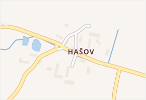 Hašov v obci Horšovský Týn - mapa části obce