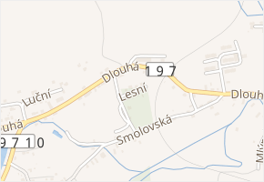 Lesní v obci Horšovský Týn - mapa ulice