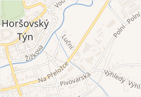 Luční v obci Horšovský Týn - mapa ulice