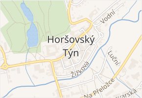 Město v obci Horšovský Týn - mapa části obce